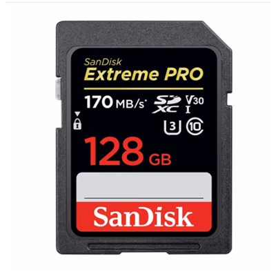 闪迪/SanDisk  SDXC UHS-I U盘/存储类配件  170M/S SD卡 128GB
