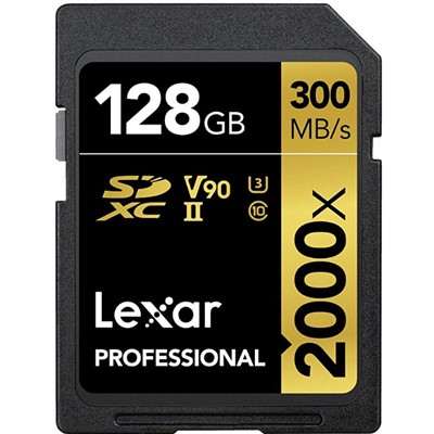 雷克沙/Lexar  2000X U盘/存储类配件  视频摄像相机内存卡 读300MB/s 写260MB/s 高速读取录制