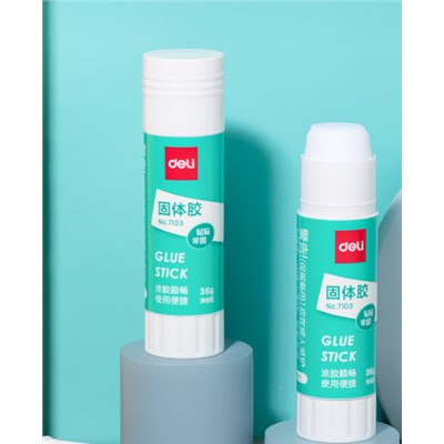 得力/deli 7103胶棒/固体胶/胶水 36g高粘度PVA固体胶水/胶棒 快干耐用便携 学习生活手工DIY  办公用品 财务用品